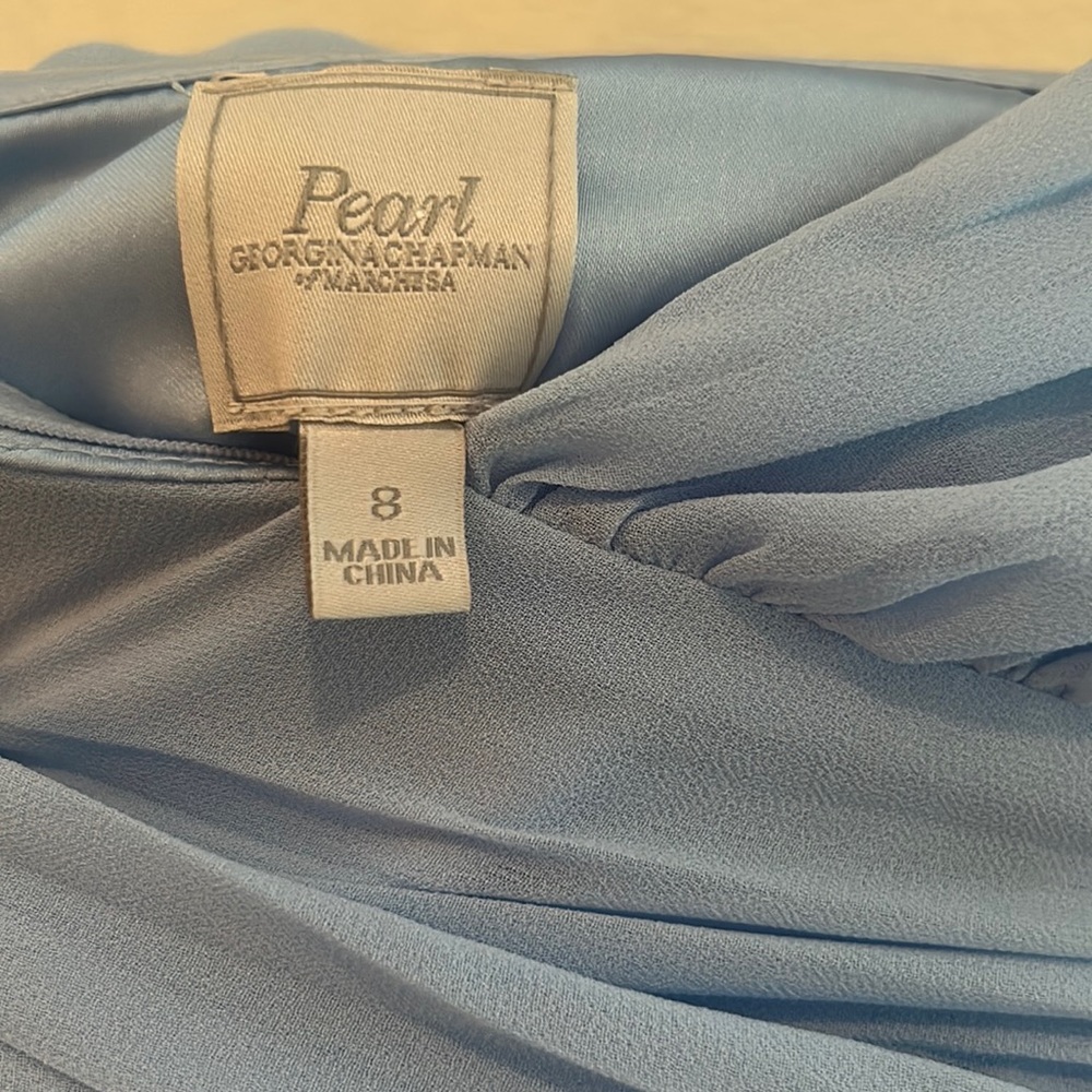 Women’s Blue Formal STRAPLESS Dress